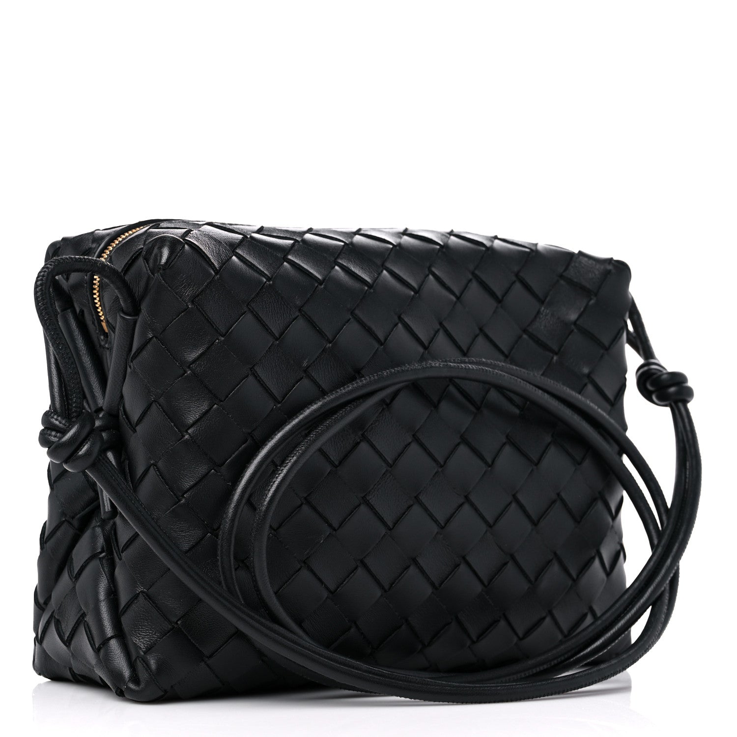 Bottega Veneta Nappa Intrecciato Small Loop Camera Bag Black 3 of 9