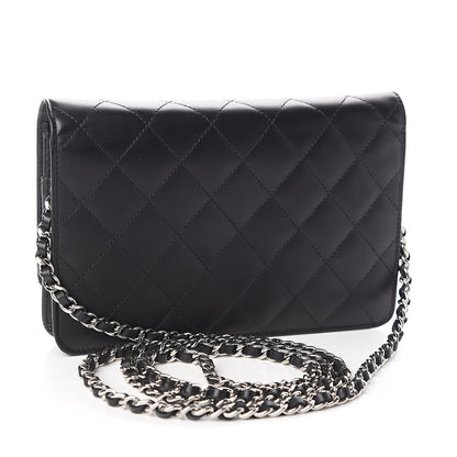 Chanel Calfskin Quilted Cambon Wallet On Chain WOC Black 3 of 15