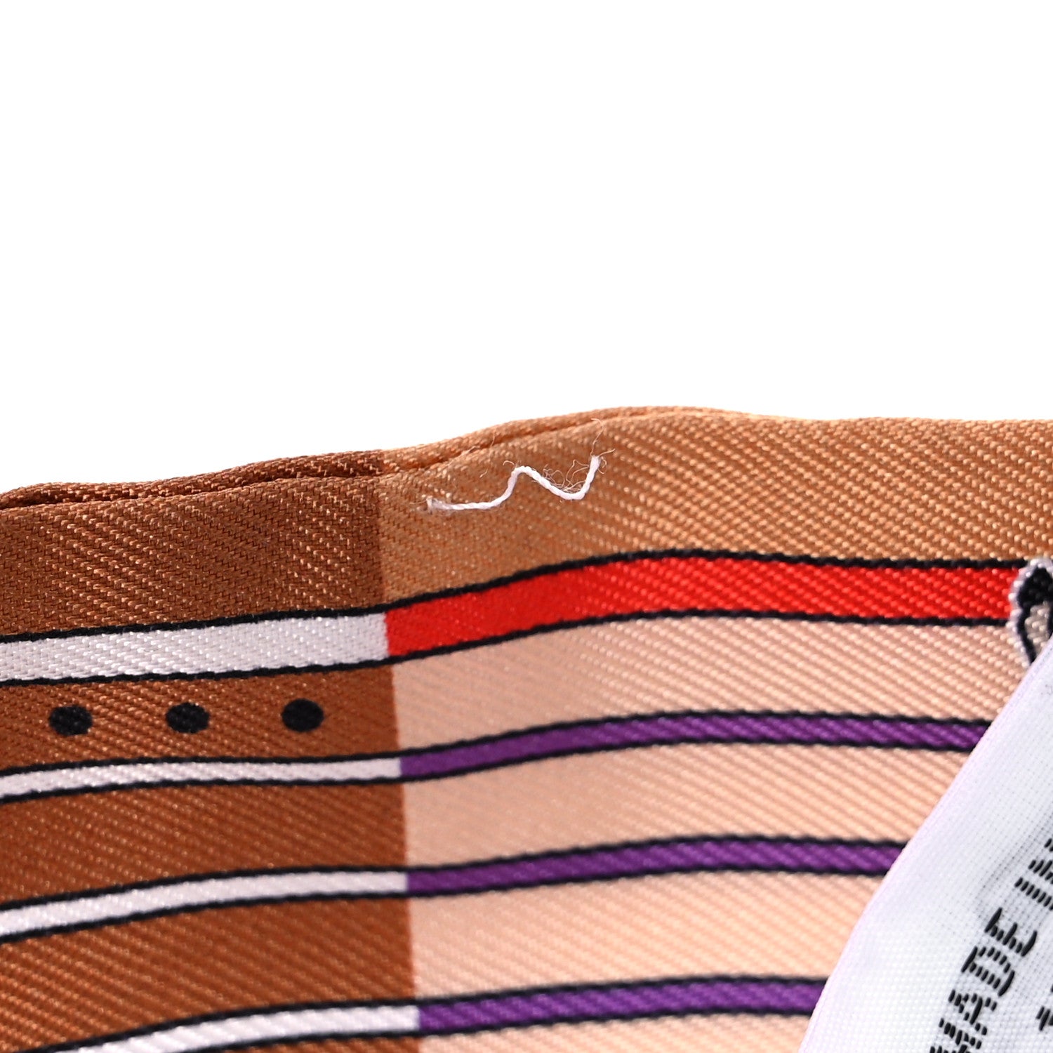 Hermes Silk Pani La Shar Pawnee Twilly Beige Rouille Rouge 5 of 5