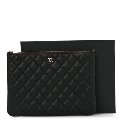 Chanel Caviar Quilted Medium Cosmetic Case Black 8 of 8