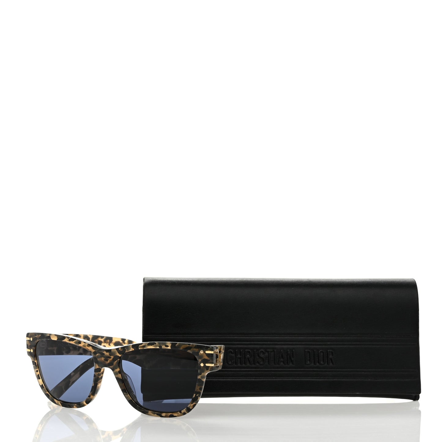 Diorsignature S6U Square Sunglasses Tortoise Grey