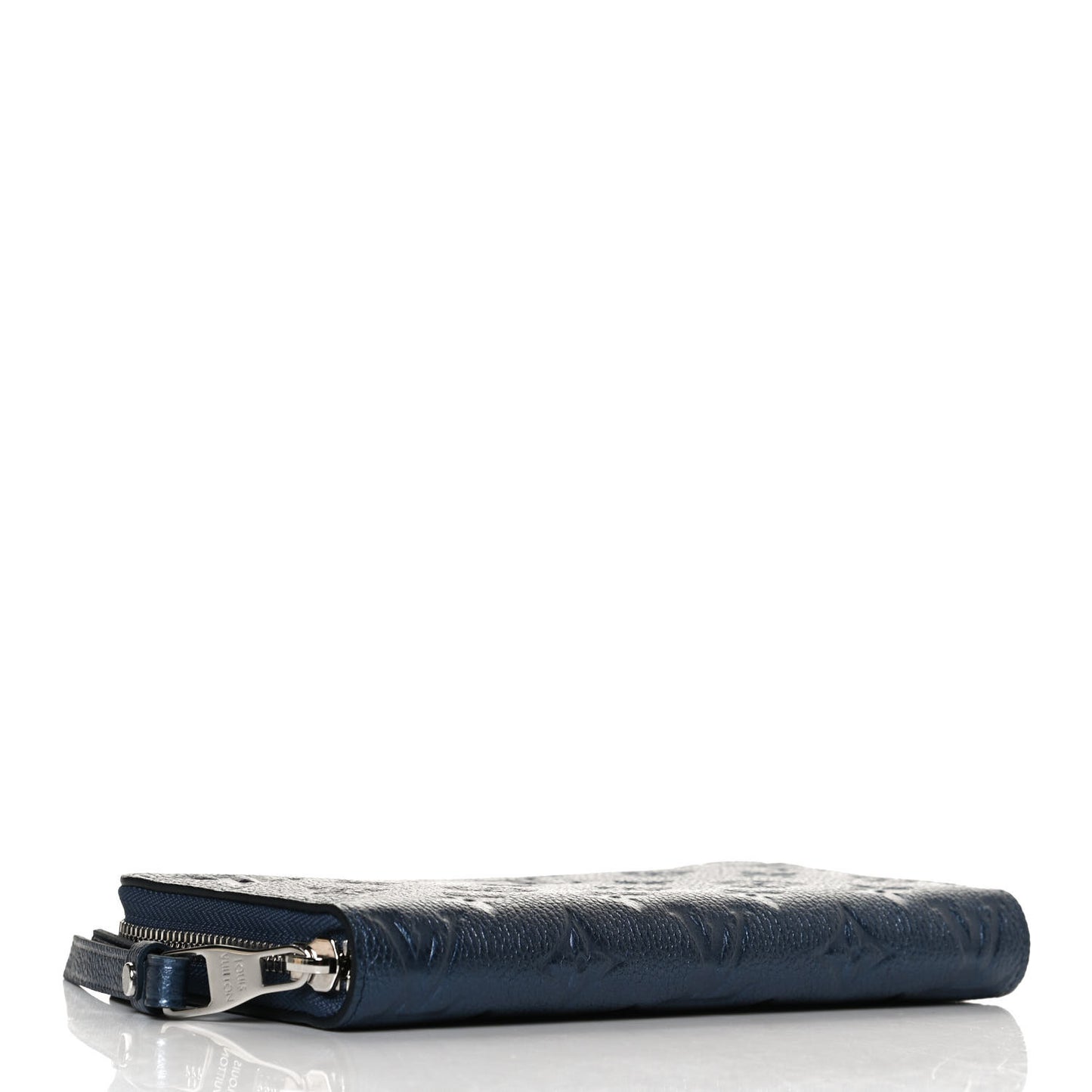 Metallic Empreinte Monogram Zippy Wallet Navy Nacre