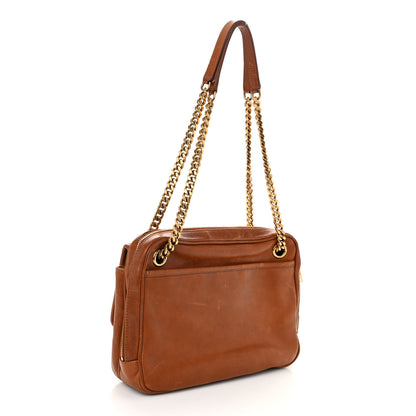 Saint Laurent Calfskin Monogram Medium Niki Chain Satchel Cognac 3 of 10