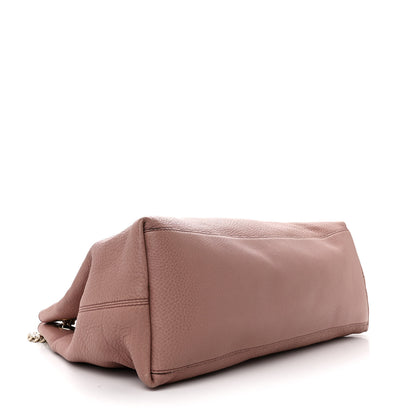 Gucci Pebbled Calfskin Medium Soho Chain Shoulder Bag Dark Cipria 4 of 10