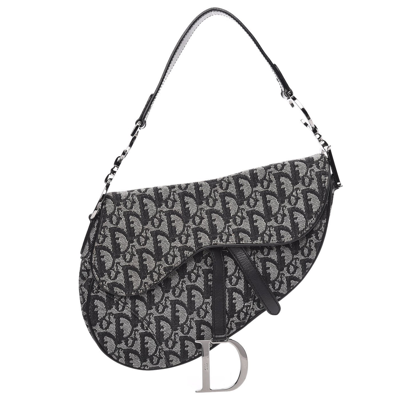 Monogram Saddle Bag Black