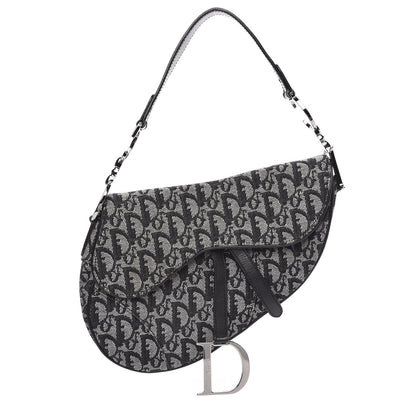 Christian Dior Monogram Saddle Bag Black 1 of 12
