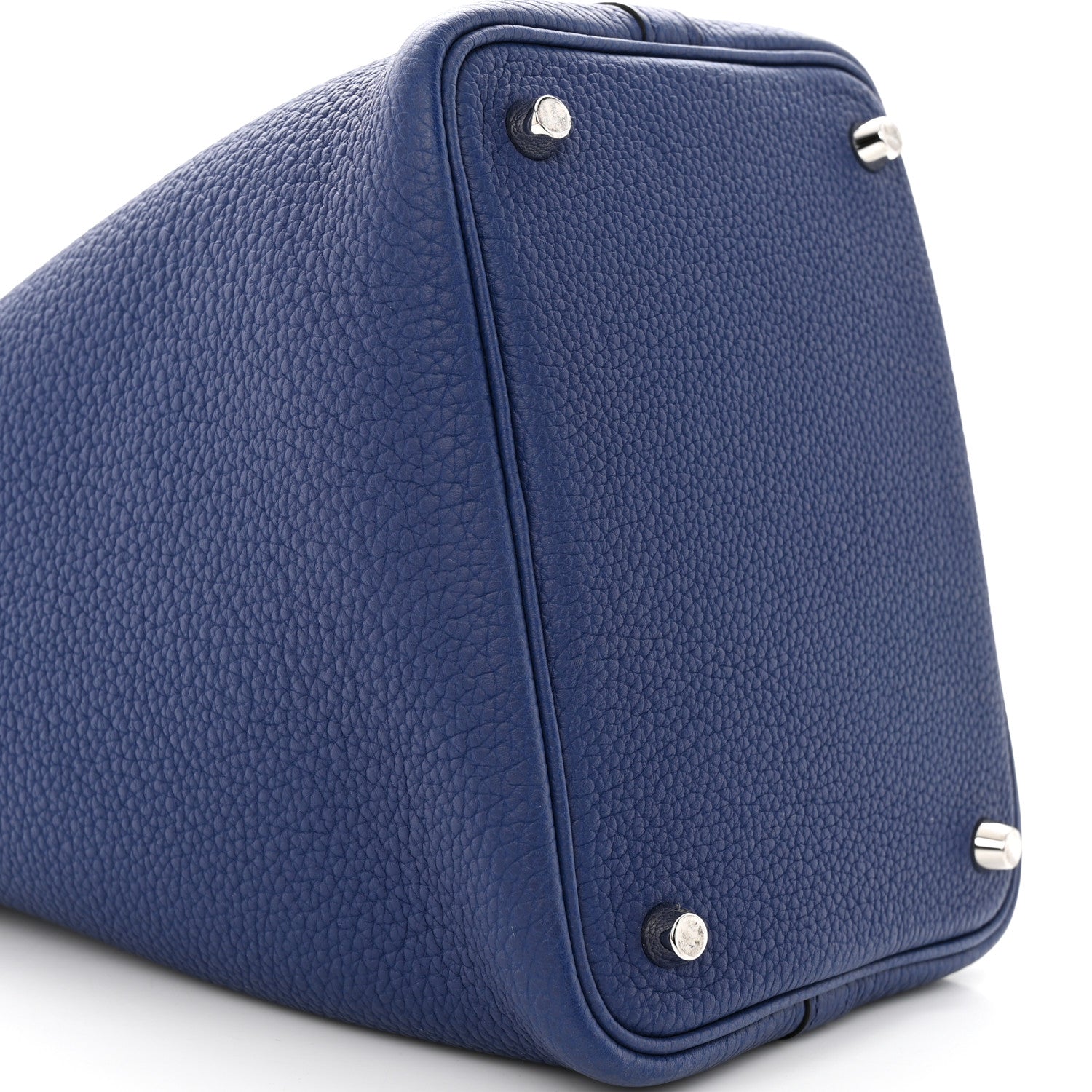 Hermes Taurillon Clemence Picotin Lock 18 PM Bleu Electrique 7 of 11