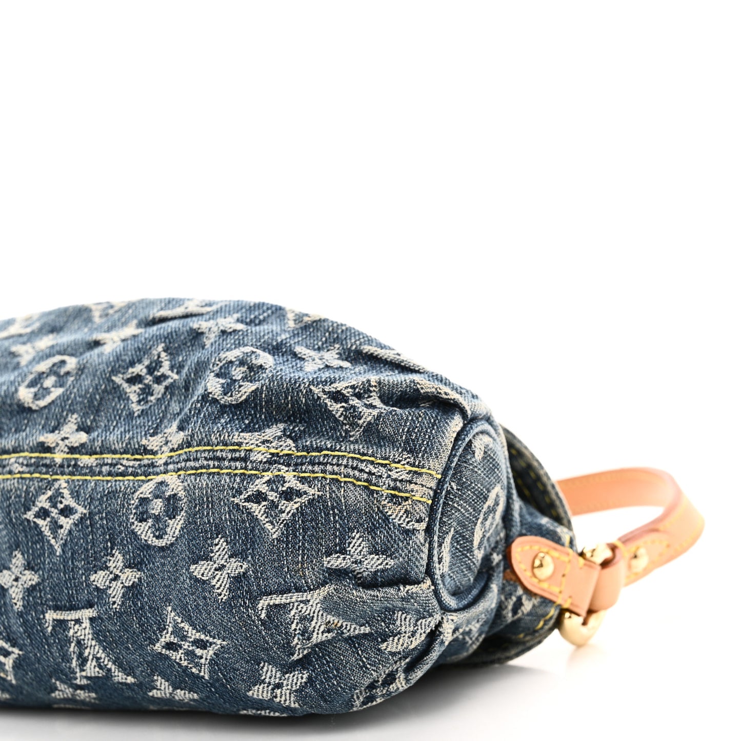 Monogram Denim Mini Pleaty Blue