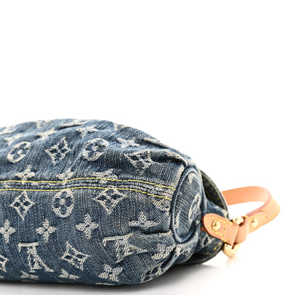 Louis Vuitton Monogram Denim Mini Pleaty Blue 9 of 10