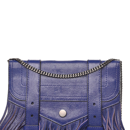 Proenza Schouler Lambskin Fringe PS1 Large Chain Wallet Cobalt Blue 11 of 11