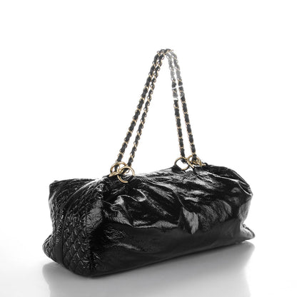 Chanel Vinyl XXL Rock and Chain Bowler Black 3 of 8