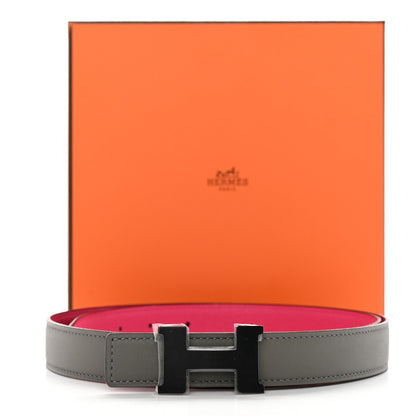 Hermes Epsom Swift 24mm Mini Constance H Belt Rose Mexico Gris Meyer 90 36 6 of 6