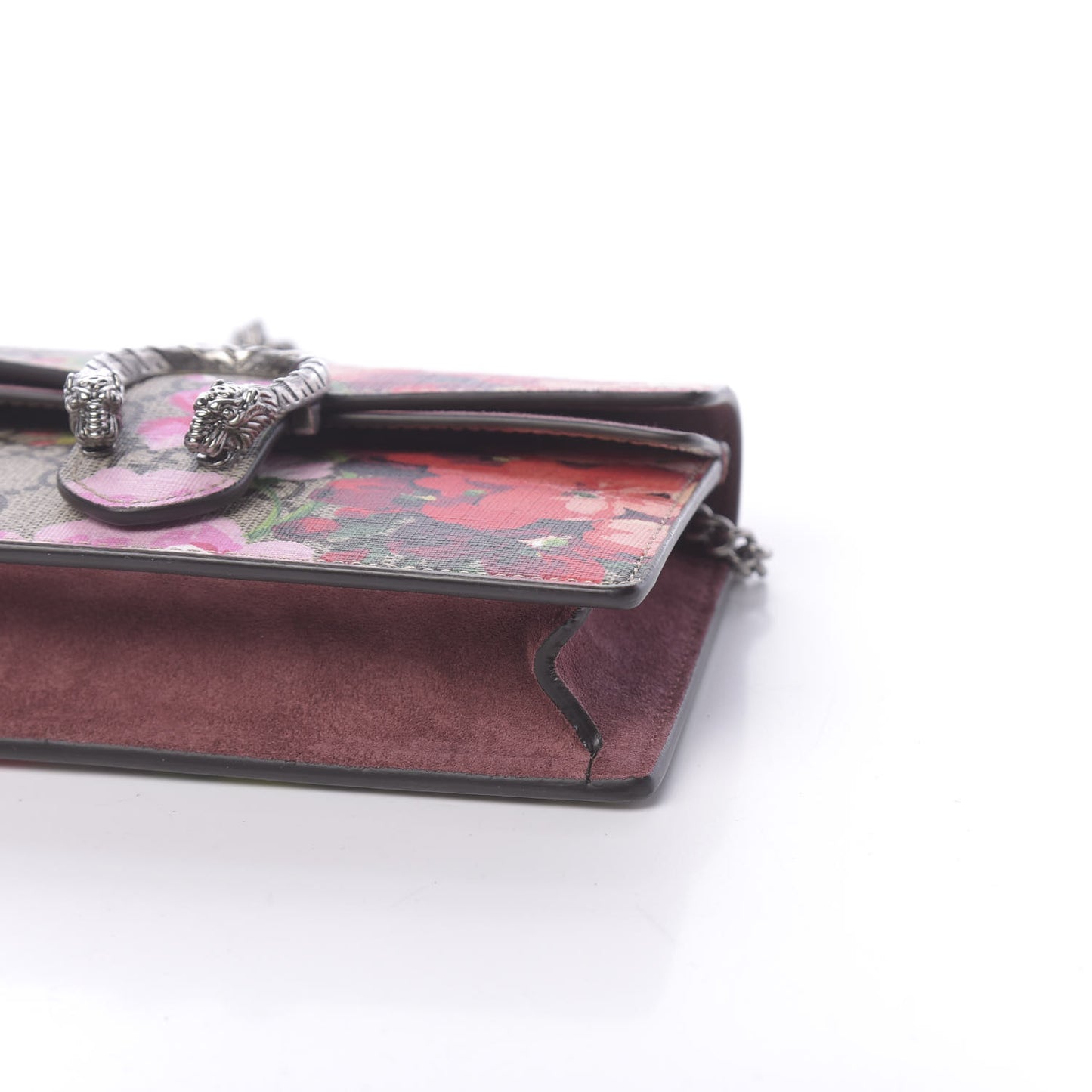 GG Supreme Monogram Blooms Super Mini Dionysus Shoulder Bag Beige Multicolor Dry Rose