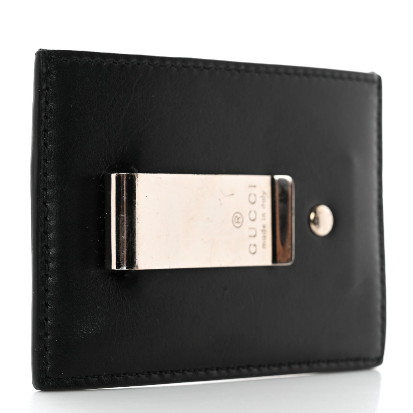 Microguccissima Card Holder Money Clip Black