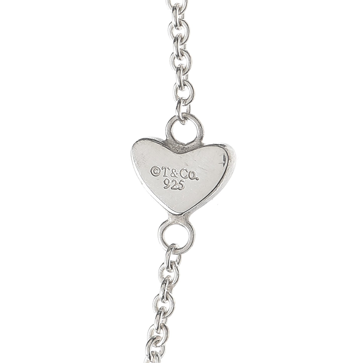 Sterling Silver Heart Lariat Necklace