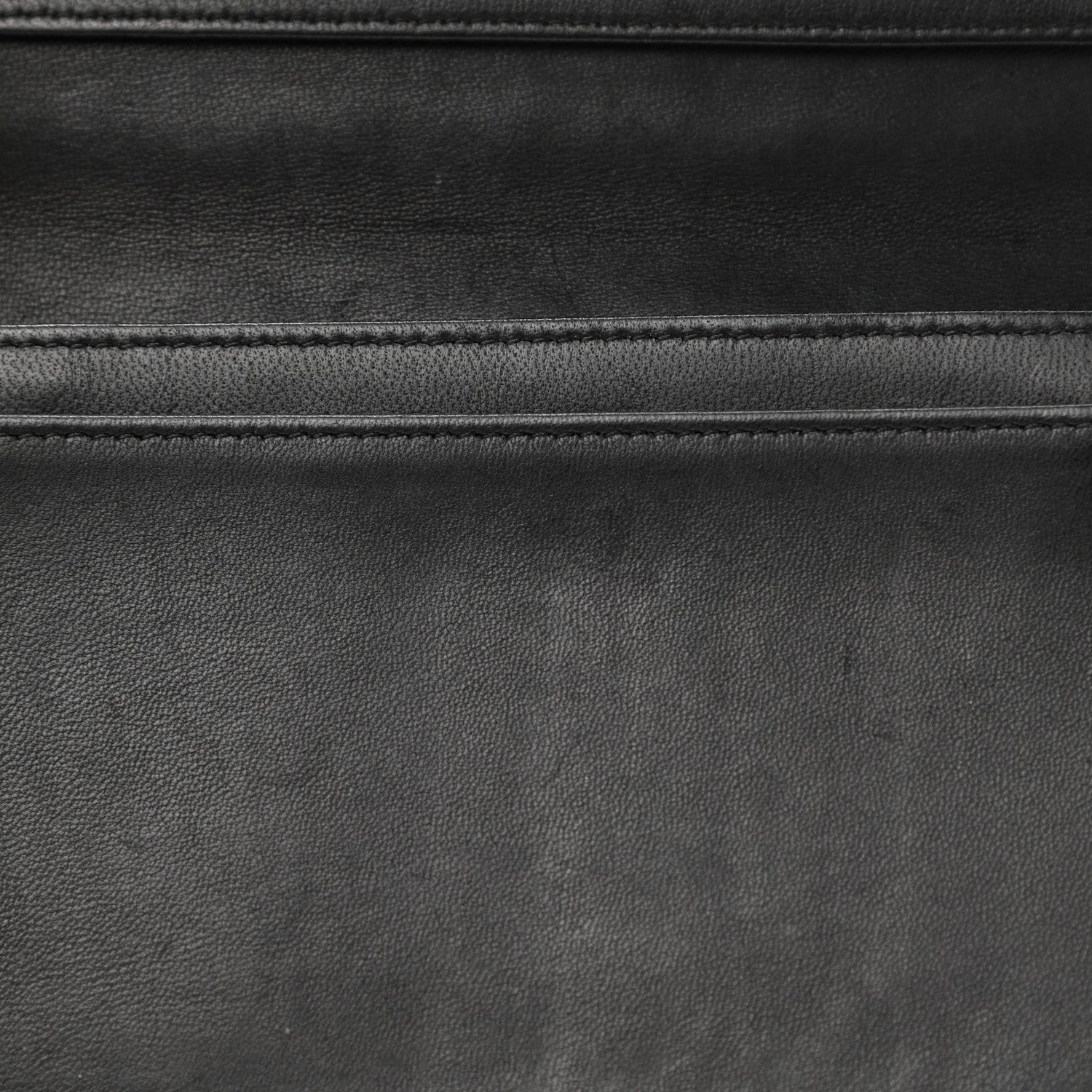 Chanel Lambskin Quilted Boy Yen Wallet Black 9 of 9