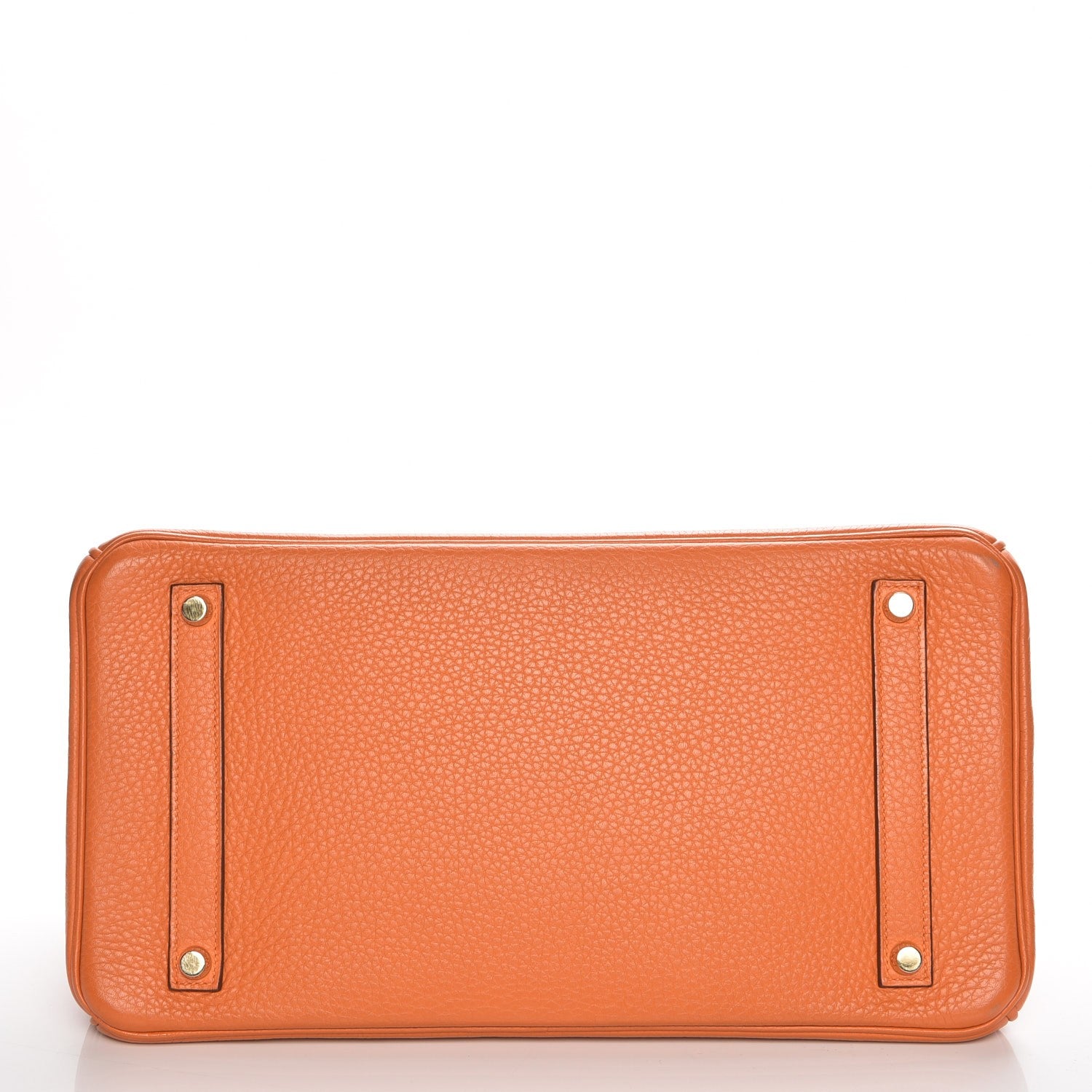 Hermes Taurillon Clemence Birkin 35 Orange 5 of 30