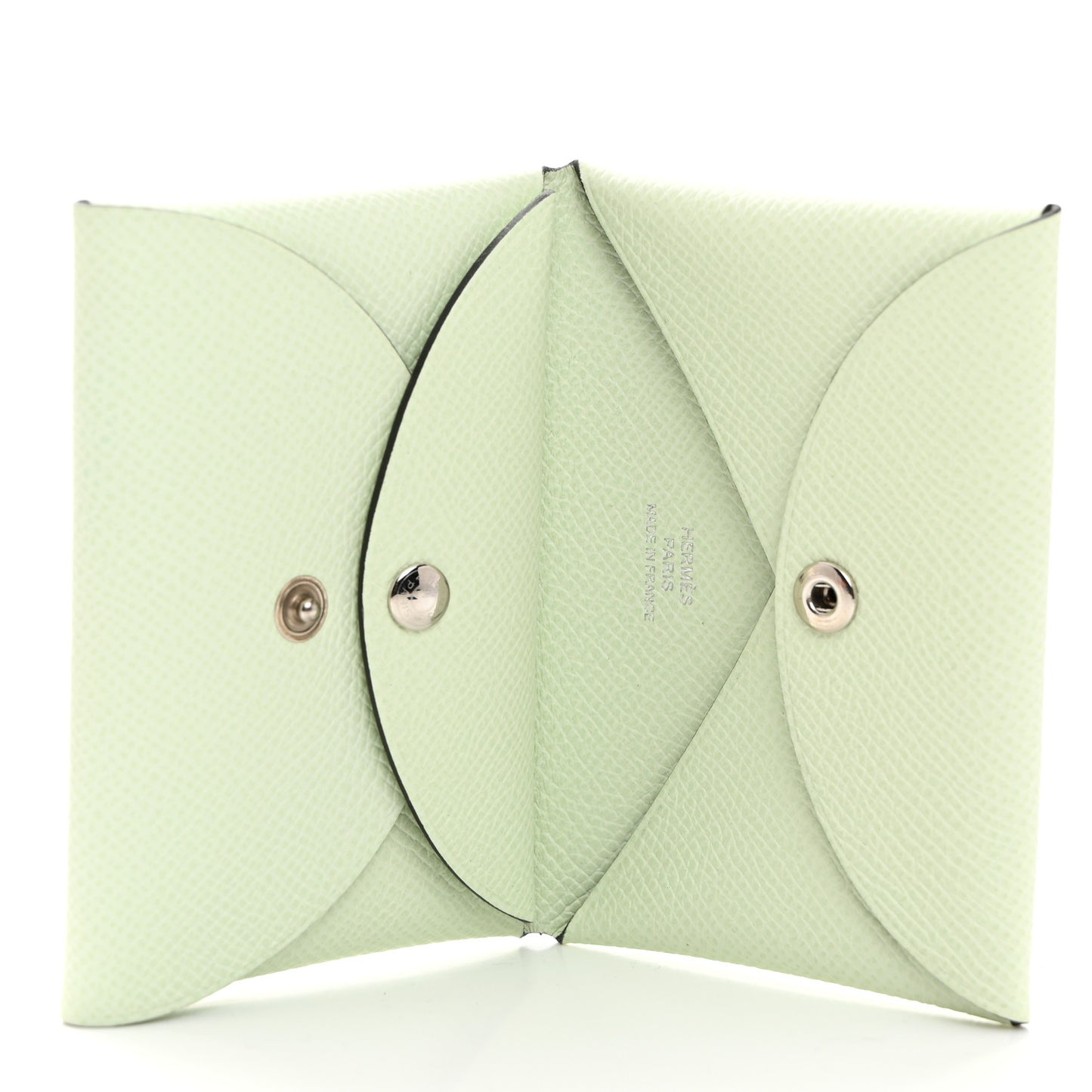 Epsom Calvi Duo Card Case Vert Fizz