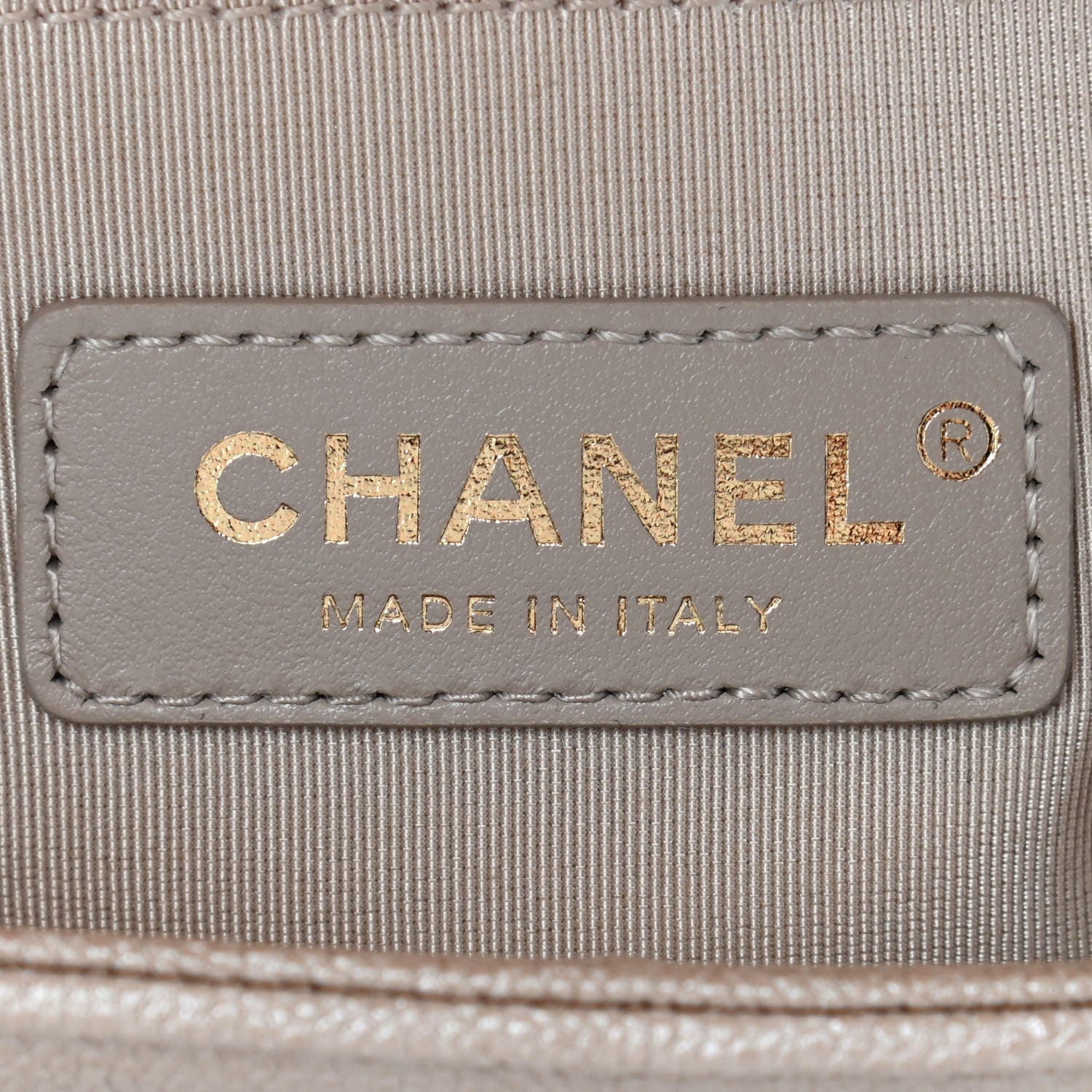 Chanel Iridescent Caviar Chevron Quilted Small Boy Flap Beige 6 of 10
