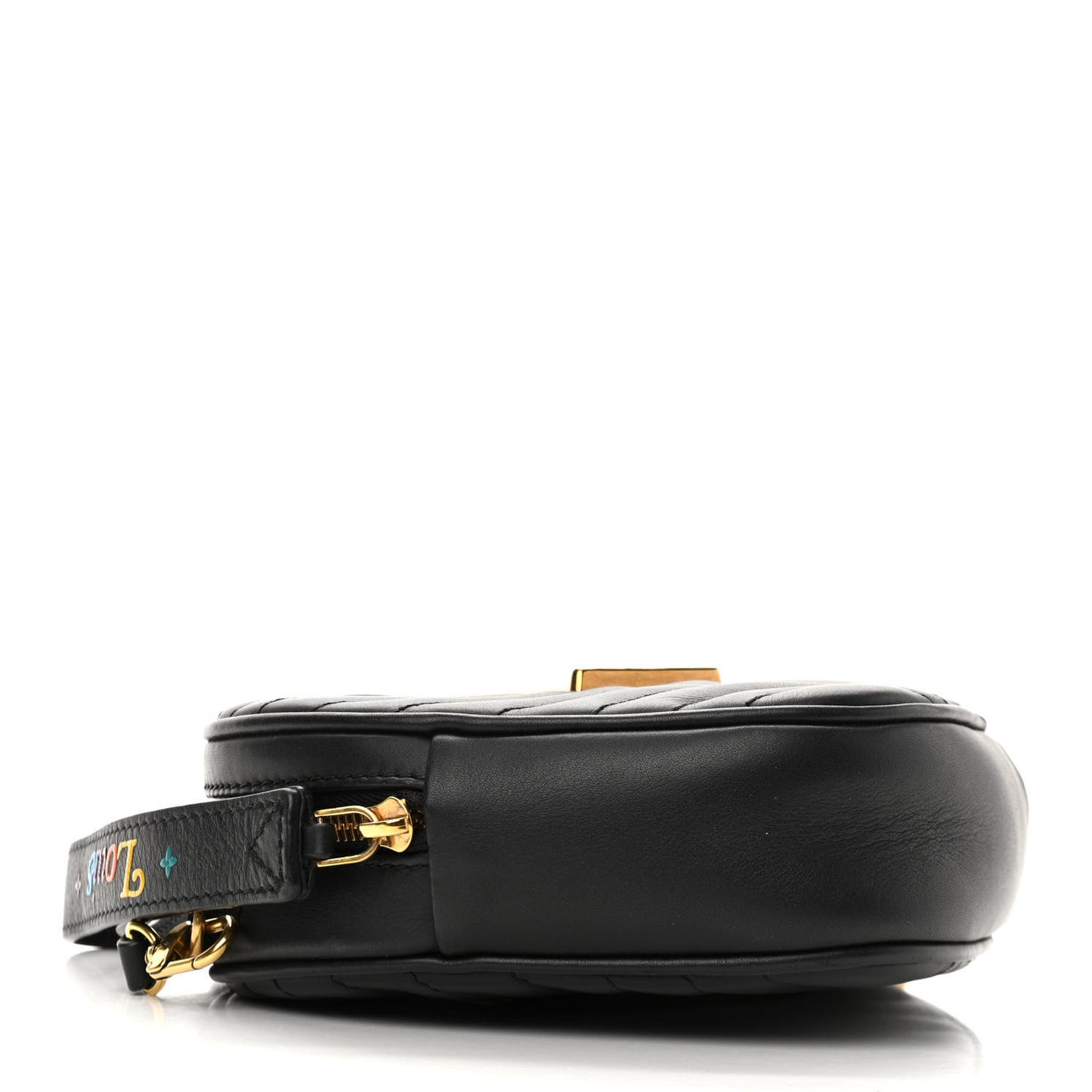 Calfskin New Wave Heart Bag Black