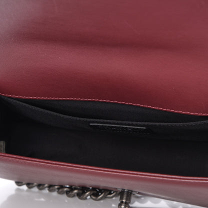 Chanel Calfskin Horizontal Quilted Medium Boy Flap Burgundy 5 of 8