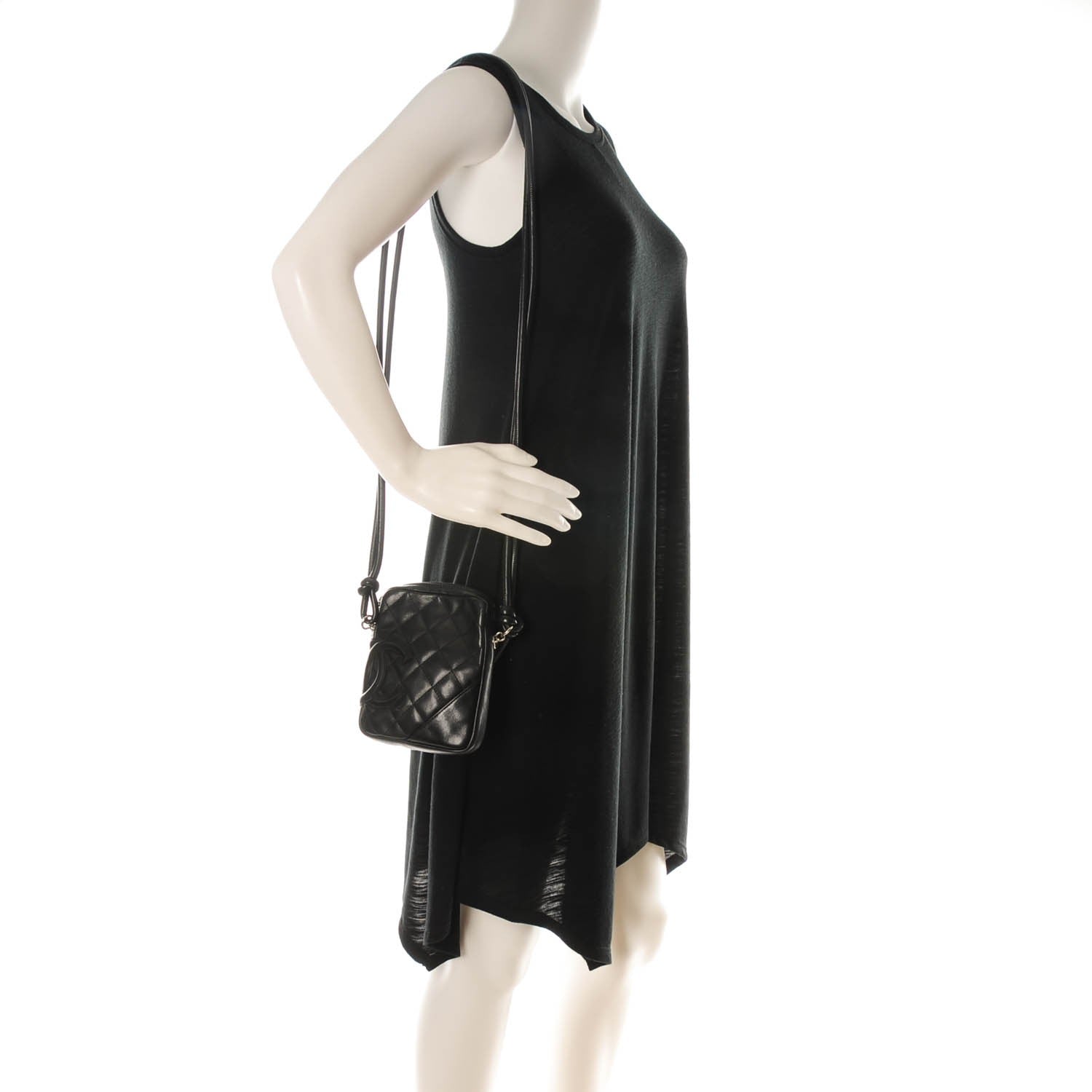 Chanel Calfskin Quilted Small Cambon Messenger Black 2 of 7