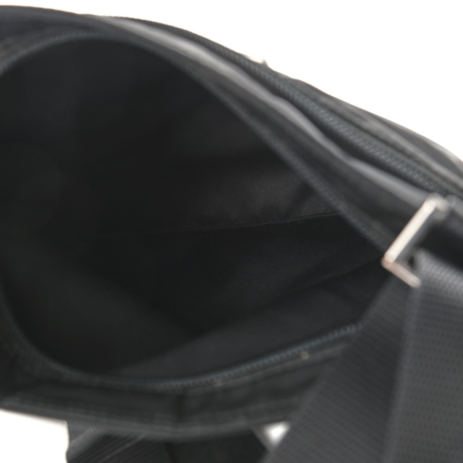 Prada Nylon Vela Flat Messenger Bag Black 5 of 7