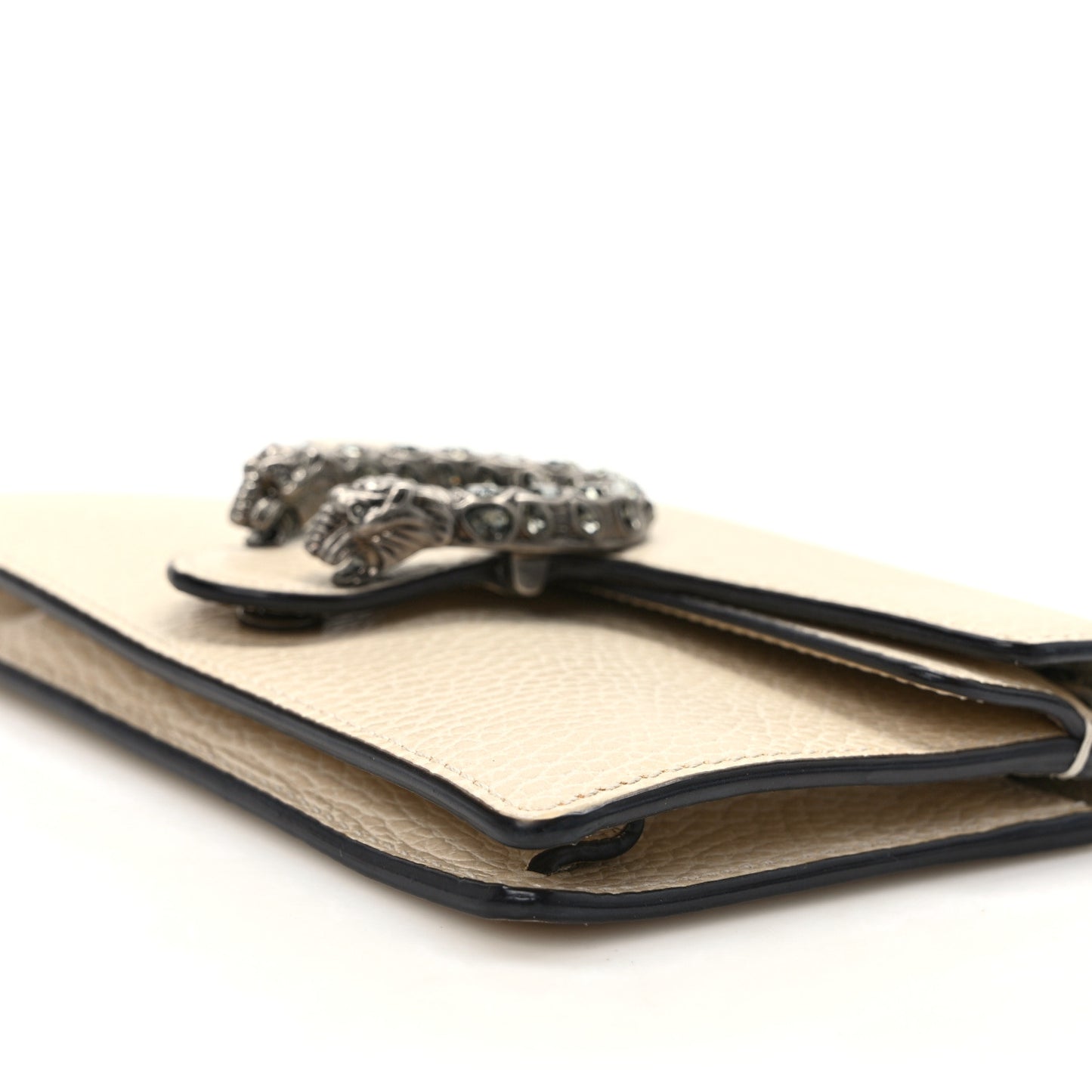 Dollar Calfskin Crystal Super Mini Dionysus Shoulder Bag Mystic White Black Diamond