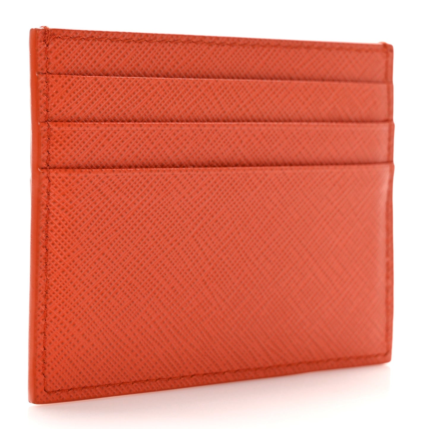 Saffiano Triangle Card Holder Arancio