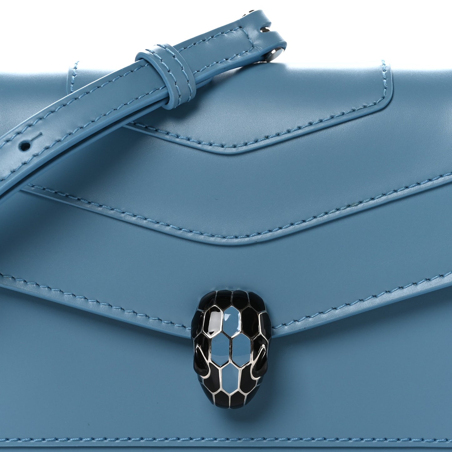 Calfskin Serpenti Forever Crossbody Bag Blue
