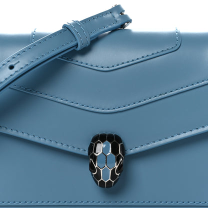 Bulgari Calfskin Serpenti Forever Crossbody Bag Blue 7 of 9