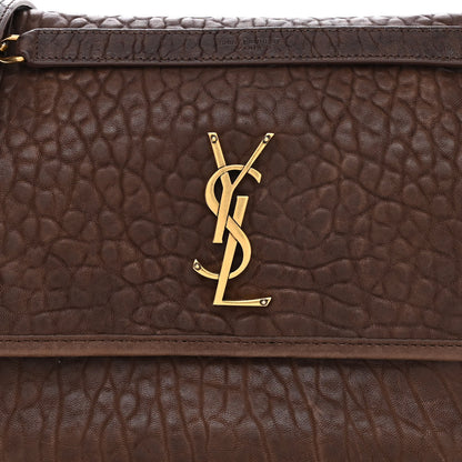 Saint Laurent Grained Lambskin Monogram Medium Niki Chain Satchel Dark Cork 8 of 11