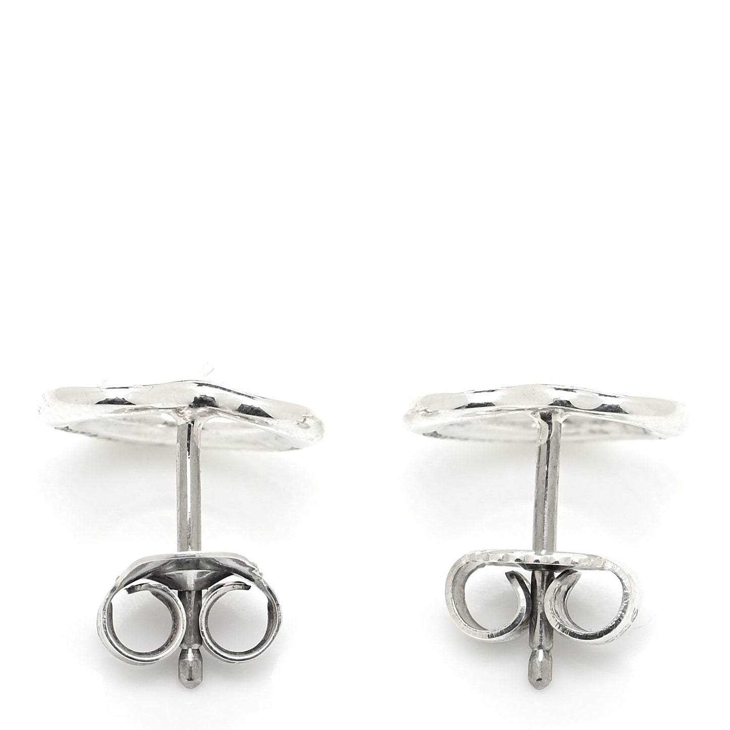 Sterling Silver 11mm Elsa Peretti Open Heart Earrings