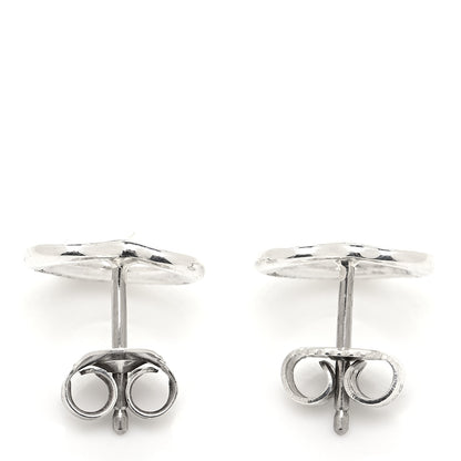 Tiffany Sterling Silver 11mm Elsa Peretti Open Heart Earrings 3 of 4