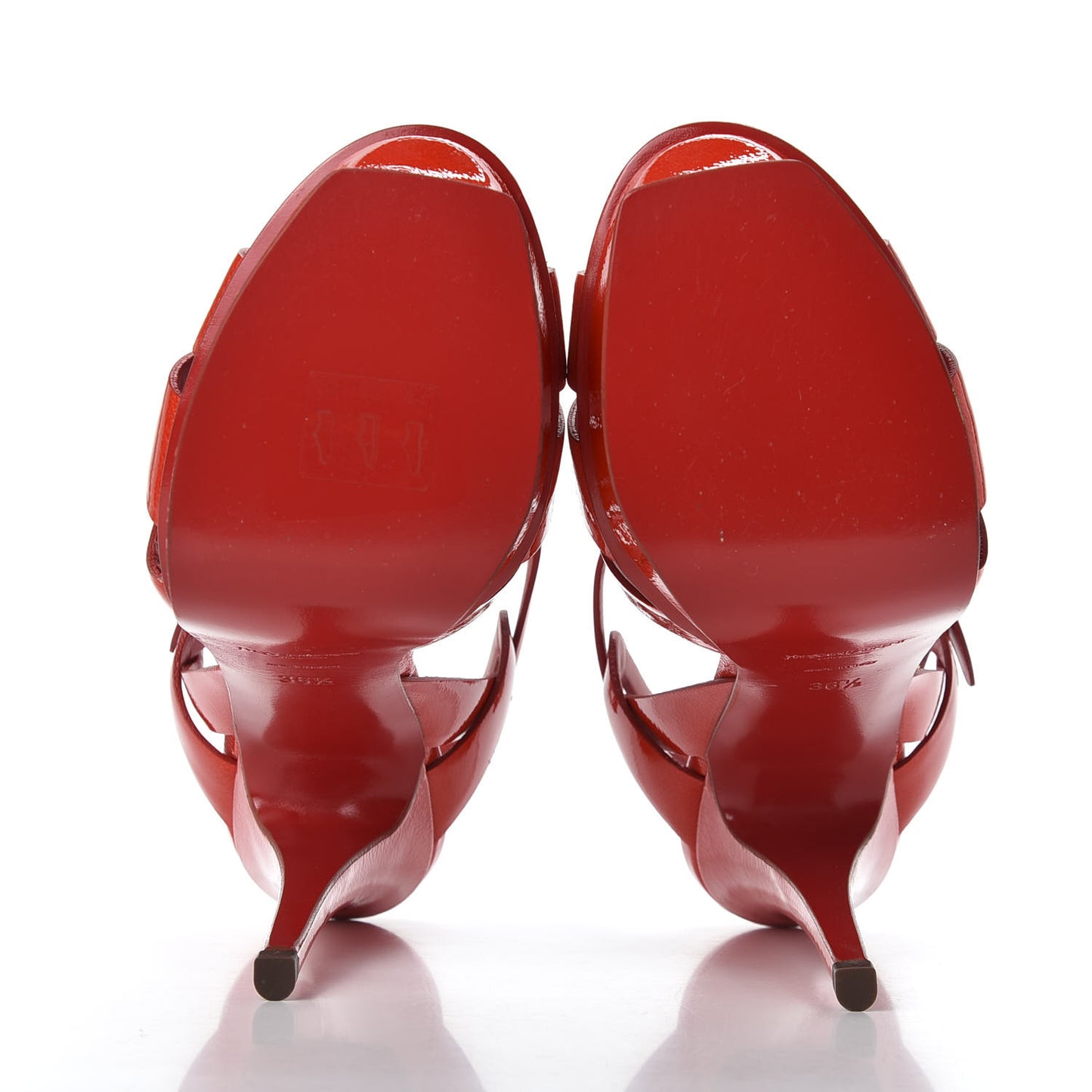 Patent Tribute 105 Platform Sandals 36.5 Red