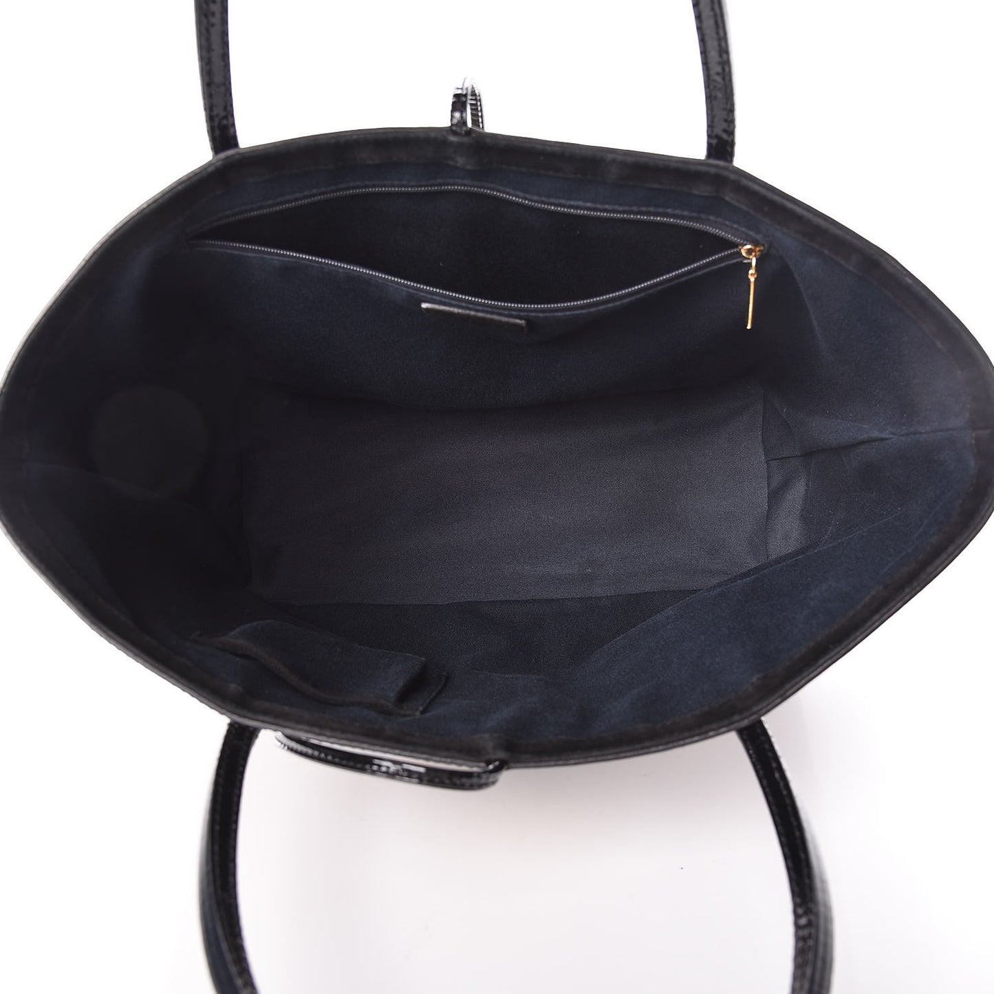 Patent Leopard Print Shopping Tote