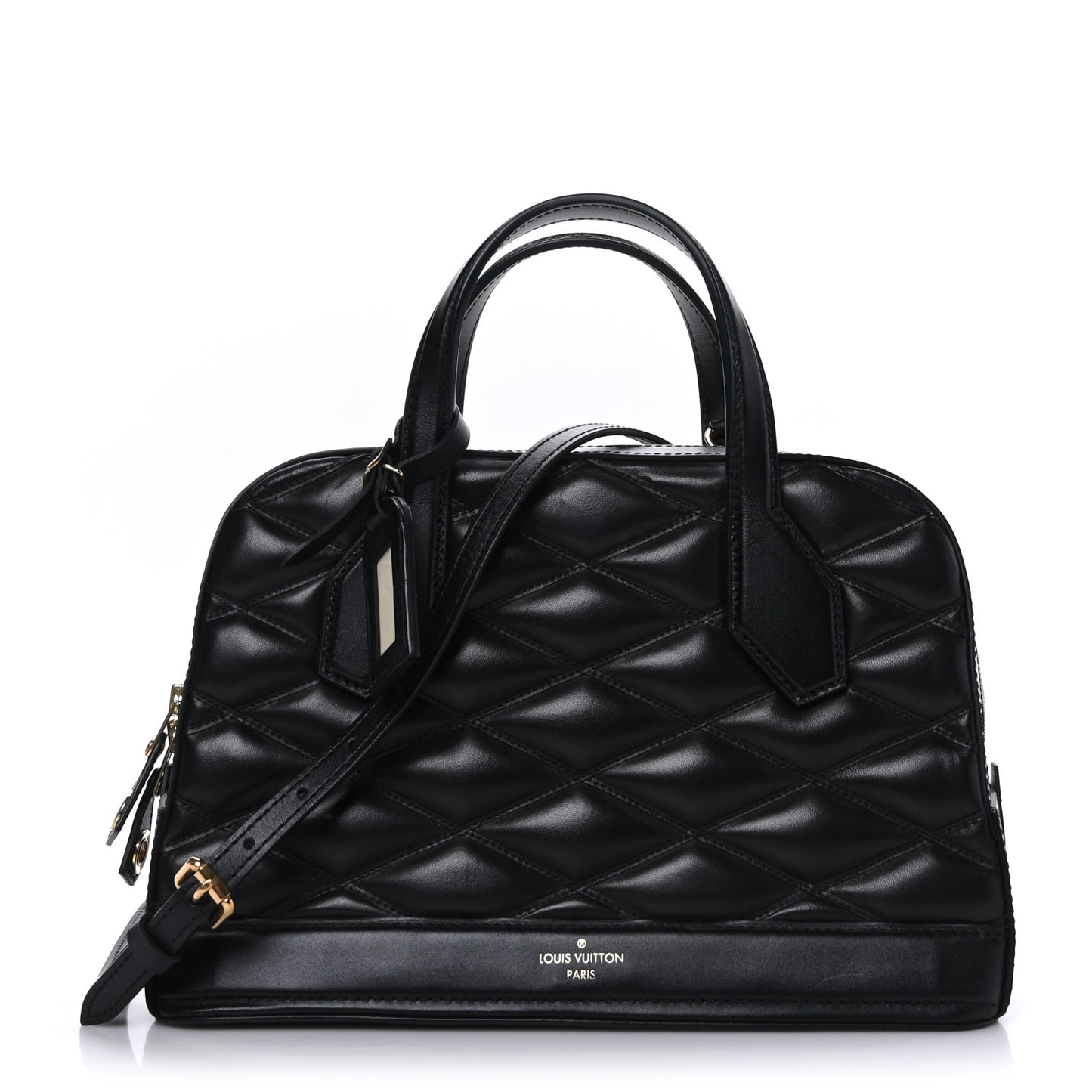 Lambskin Malletage Dora PM Black