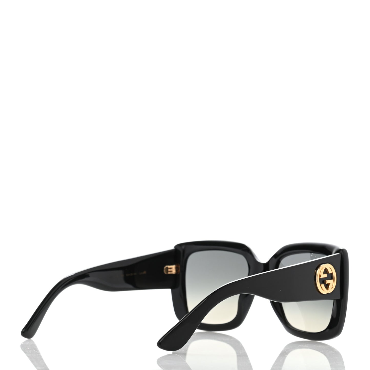 Acetate Square Frame Sunglasses GG0141S Black