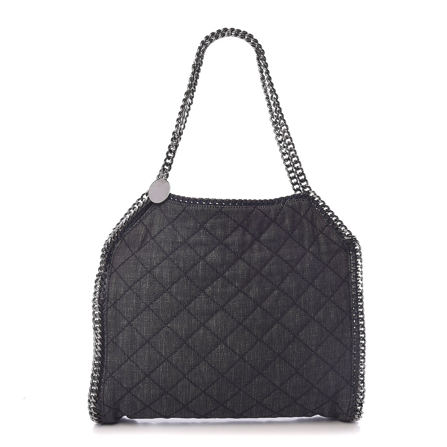 Denim Quilted Small Falabella Tote