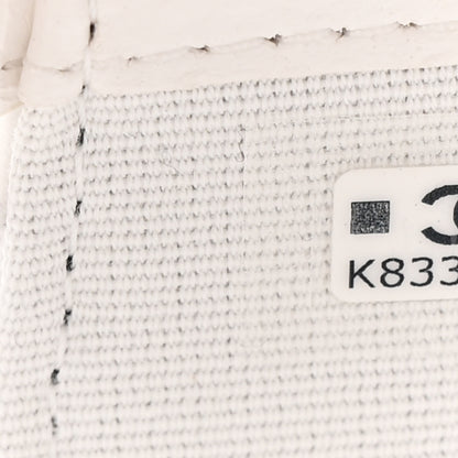 Chanel Mesh Shiny Lambskin Chain Hobo White 9 of 13