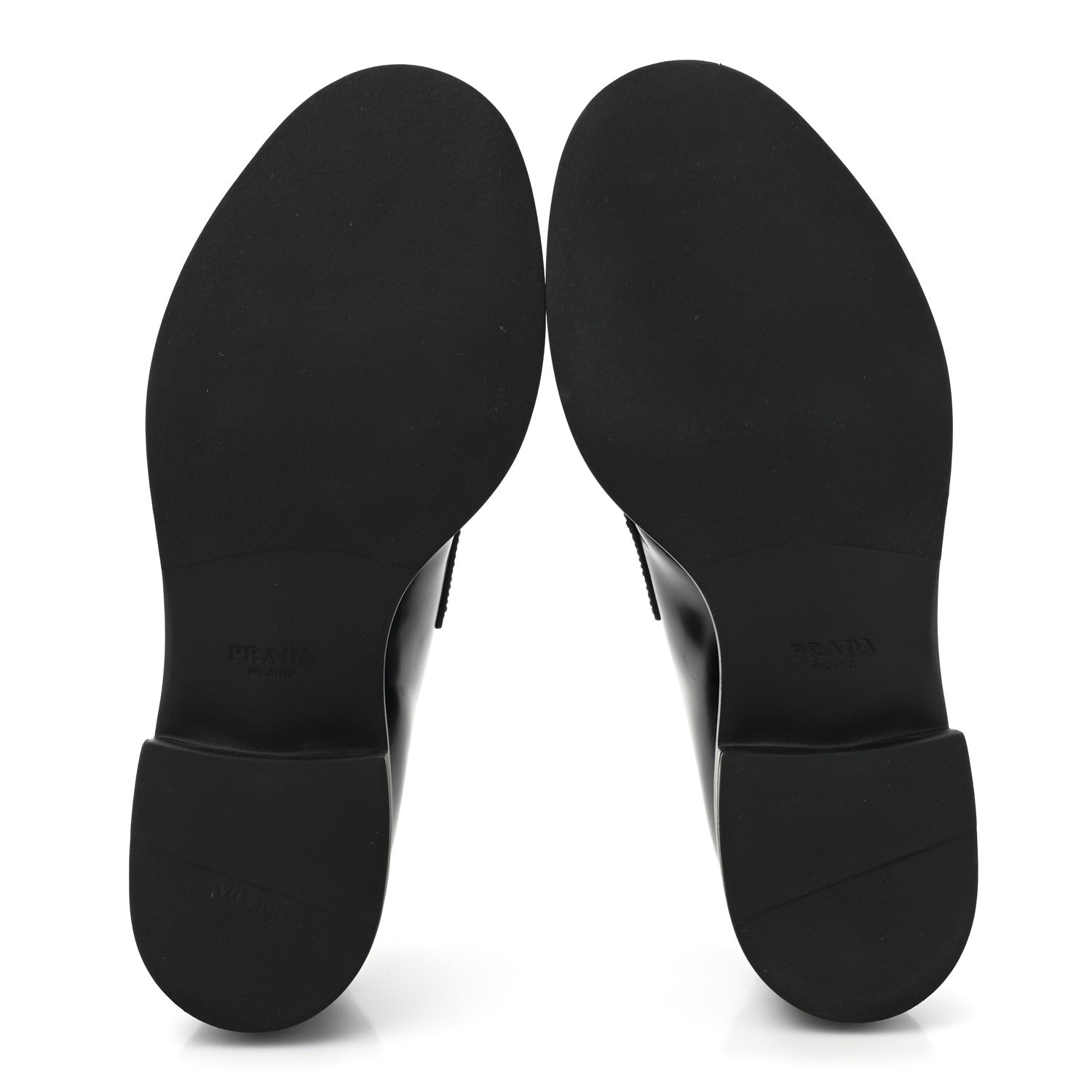 Prada Vernice Triangle 50mm Loafers 40 Black 5 of 13