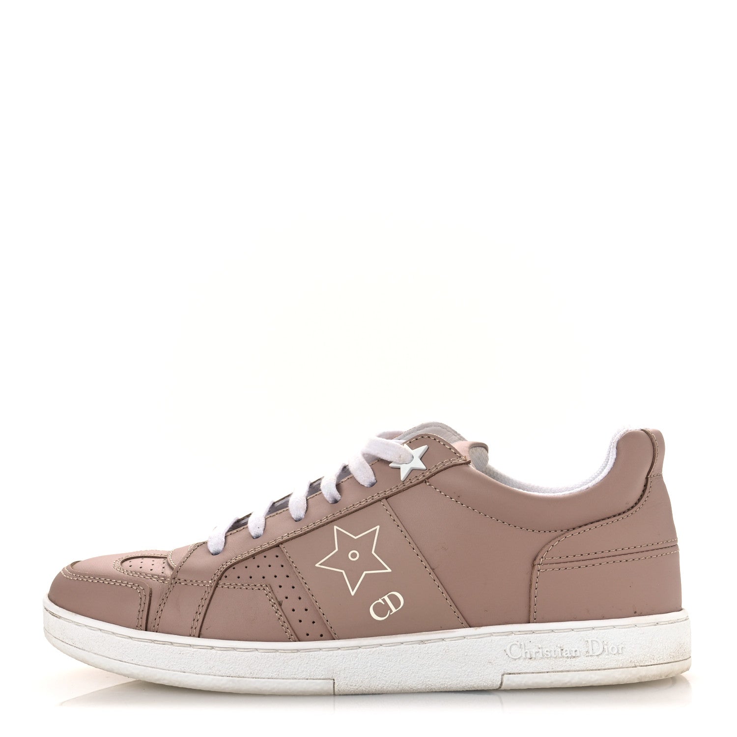 Christian Dior Calfskin Dior Star Ors Low Top Sneakers 35 Nude 1 of 11