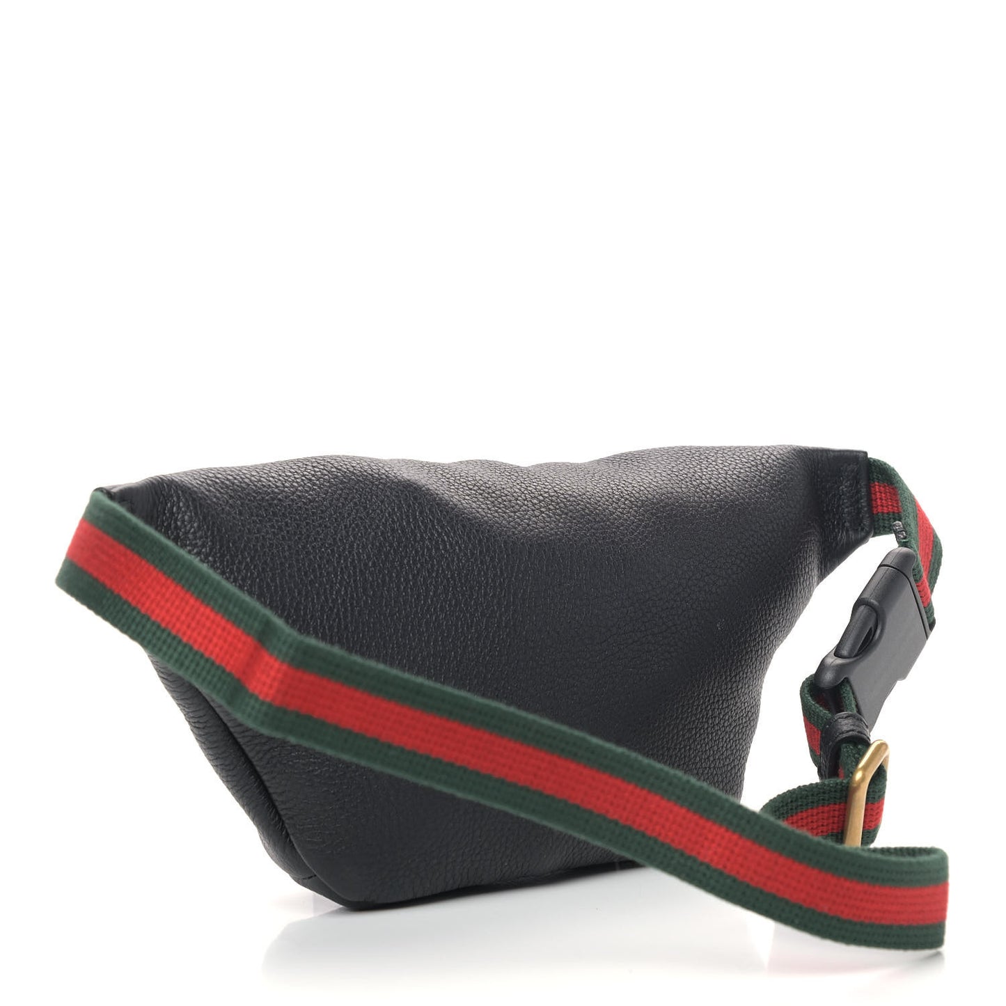 Grained Calfskin Small Logo Belt Bag Black