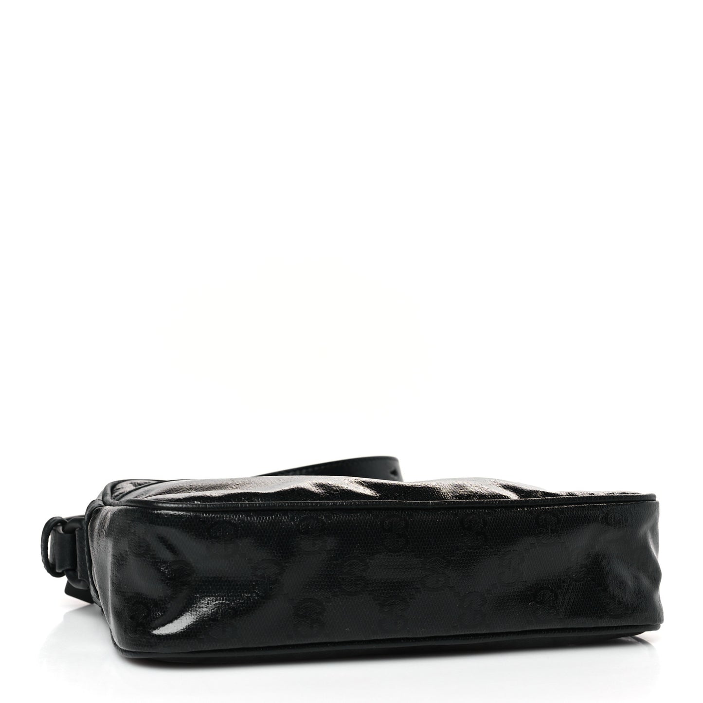 GG Crystal Monogram Mini Shoulder Bag Black