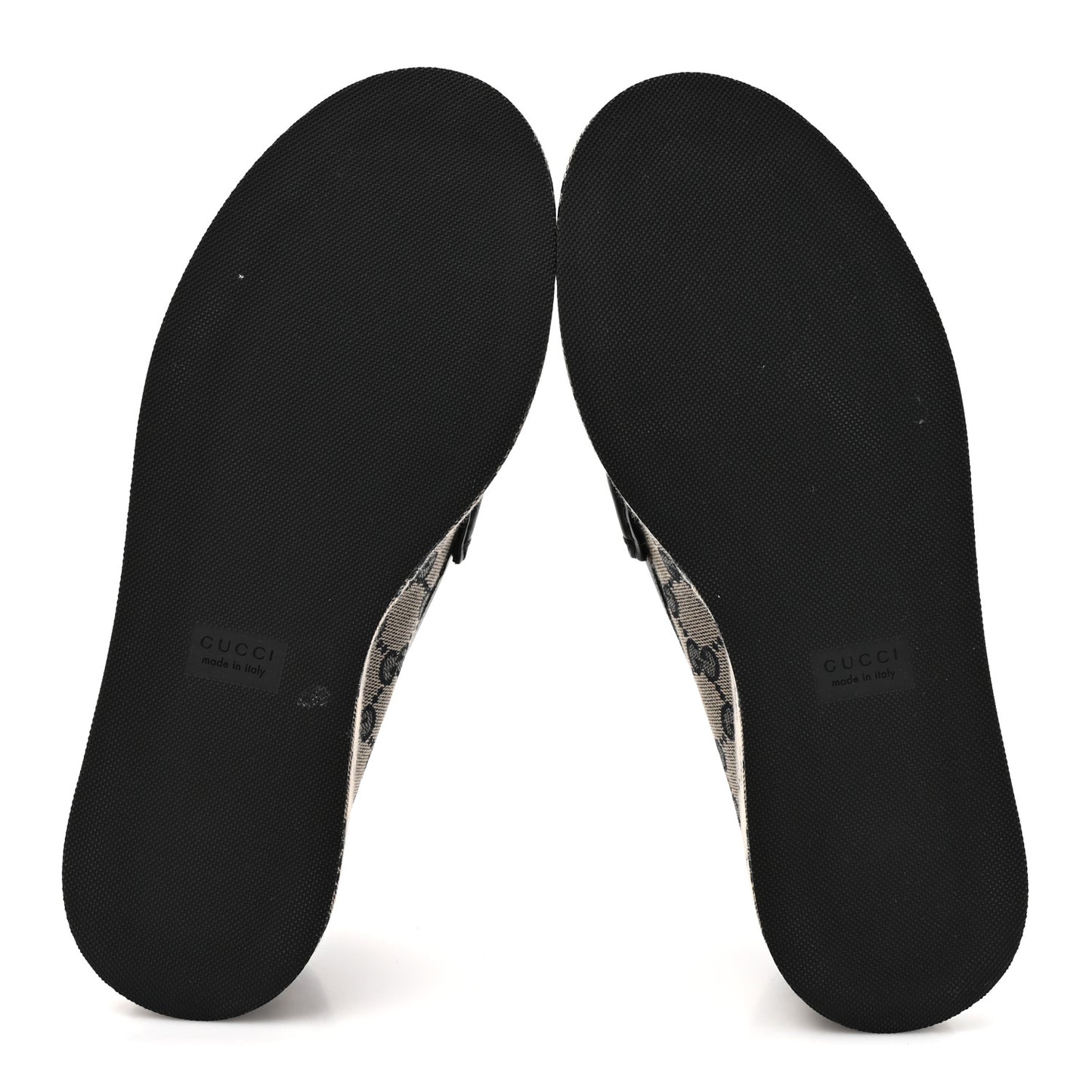 Monogram Horsebit Calfskin Womens Horsebit Wedge Platform Loafers 37.5 Beige Blue