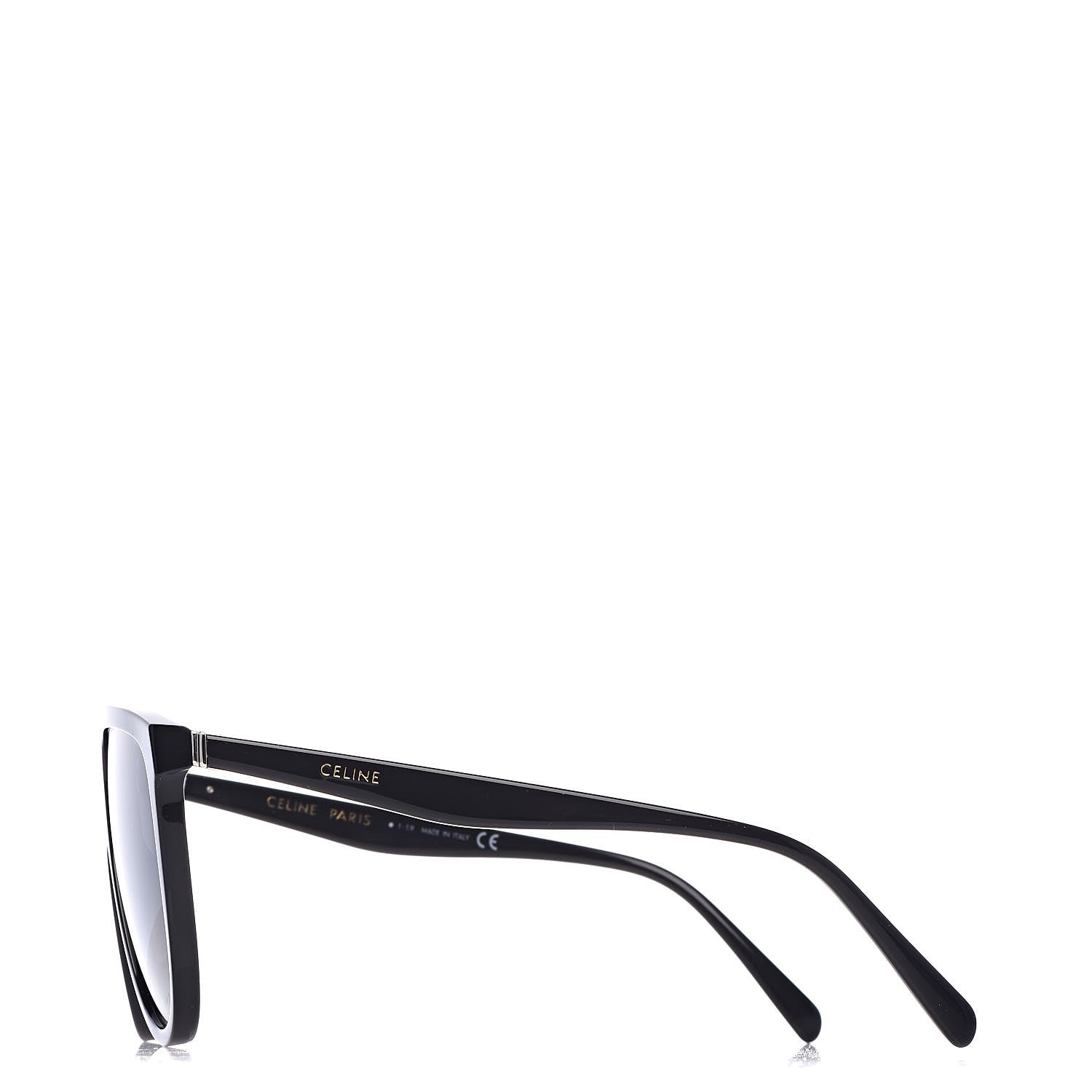 Celine Flat Top Shield Sunglasses CL 40006IN Black 3 of 7