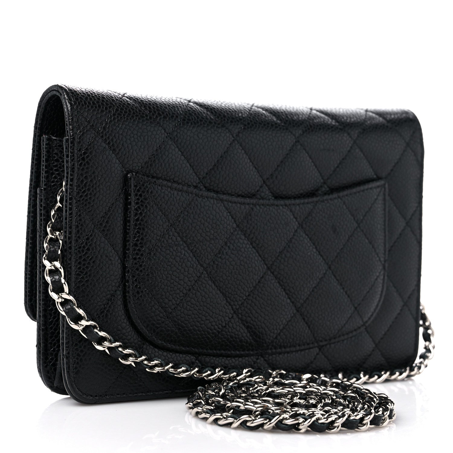 Chanel Caviar Quilted Wallet on Chain WOC Black 3 of 11
