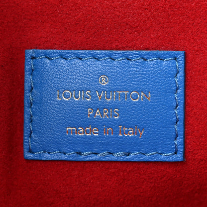 Louis Vuitton Lambskin Embossed Monogram Vuittamins Coussin PM Blue Red 7 of 13
