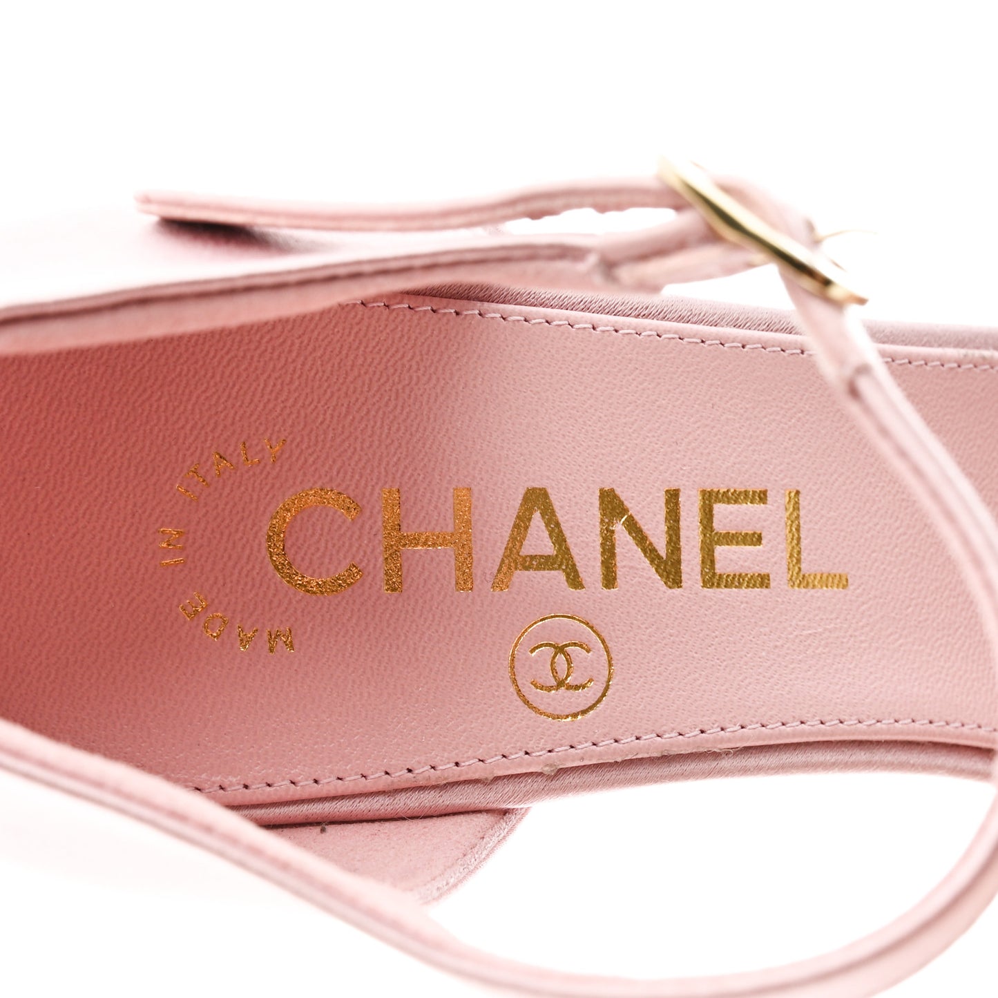 Satin Pearl Sandals 37 Light Pink