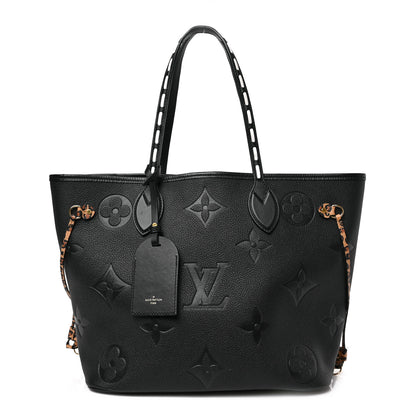 Louis Vuitton Empreinte Monogram Giant Wild At Heart Neverfull MM Black 1 of 8